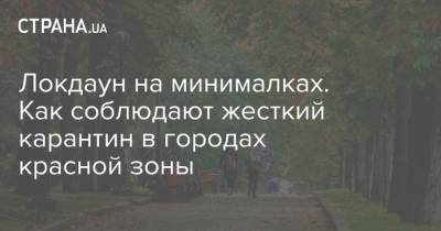 Локдаун на минималках. Как соблюдают жесткий карантин в городах красной зоны - strana.ua - Украина
