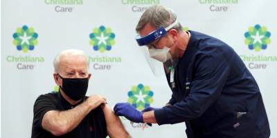 Джон Байден - Joe Biden - Tom Brenner - Байдену сделали вторую прививку от коронавируса - nv.ua - Сша - штат Делавэр