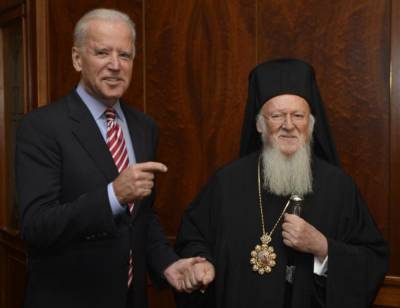 Джон Байден - патриарх Варфоломей - Варфоломей после встречи с Байденом назвал его «нашим президентом» - sharij.net - Сша