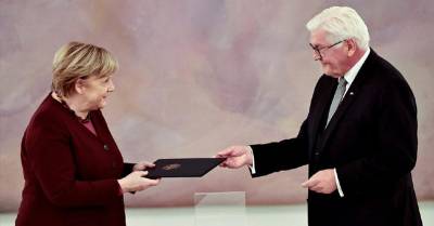 Ангела Меркель - Штайнмайер Франк-Вальтер - Врио: Меркель покинула пост канцлера Германии - obzor.lt - Германия