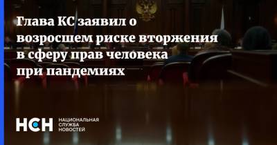 Валерий Зорькин - Глава КС заявил о возросшем риске вторжения в сферу прав человека при пандемиях - nsn.fm - Россия
