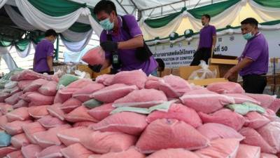 Полиция Лаоса изъяла 55 миллионов таблеток метамфетамина во время крупнейшего в Азии рейда - unn.com.ua - Франция - Украина - Киев - Таиланд - Бирма - Лаос