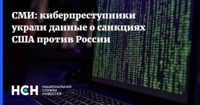 СМИ: киберпреступники украли данные о санкциях США против России - nsn.fm - Россия - Сша