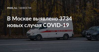 В Москве выявлено 3734 новых случая COVID-19 - mos.ru - Москва
