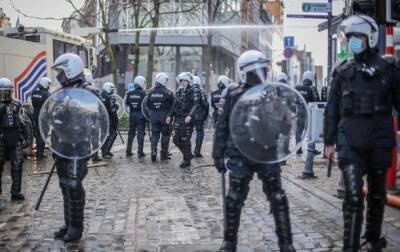 В Брюсселе протестуют против карантина - korrespondent.net - Украина - Бельгия - Брюссель