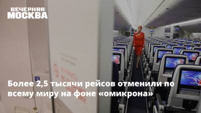 Анна Попова - Более 2,5 тысячи рейсов отменили по всему миру на фоне «омикрона» - vm.ru - Россия - Сша - Китай
