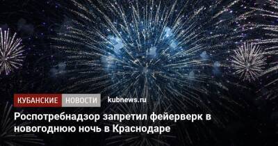 Роспотребнадзор запретил фейерверк в новогоднюю ночь в Краснодаре - kubnews.ru - Краснодарский край - Краснодар