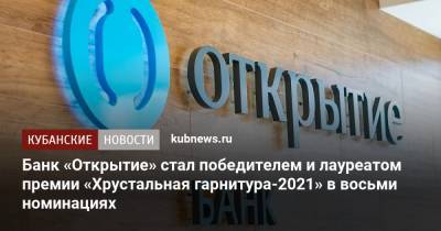 Банк «Открытие» стал победителем и лауреатом премии «Хрустальная гарнитура-2021» в восьми номинациях - kubnews.ru