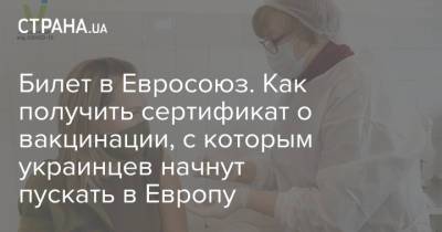 Билет в Евросоюз. Как получить сертификат о вакцинации, с которым украинцев начнут пускать в Европу - strana.ua - Турция - Евросоюз - Молдавия - Грузия - Венгрия