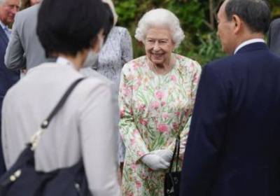 Борис Джонсон - королева Елизавета II (Ii) - принц Чарльз - герцогиня Камилла - Елизавета Королева - Королева Елизавета II посетила прием в Корнуолле для лидеров стран «Большой семерки». ФОТО - enovosty.com - Англия