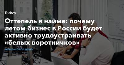 Оттепель в найме: почему летом бизнес в России будет активно трудоустраивать «белых воротничков» - forbes.ru - Россия