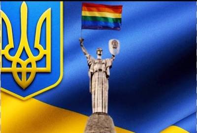 В Европе украинских рекламщиков наградили за Родину-мать с радужным флагом - argumenti.ru - Киев