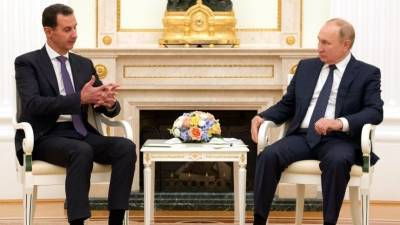 Владимир Путин - Башар Асад - Путин объявил начало поставок вакцин «Спутник V» и «Спутник Лайт» в Сирию - 5-tv.ru - Россия - Сирия