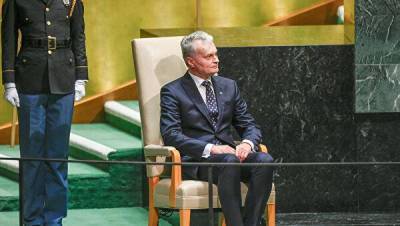 Гитанас Науседа - Президент Литвы примет участие в заседании Генассамблеи ООН - obzor.lt - Нью-Йорк - Литва
