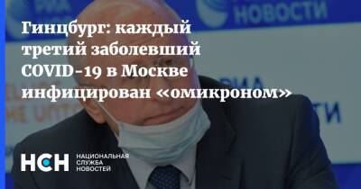 Александр Гинцбург - Гинцбург: каждый третий заболевший COVID-19 в Москве инфицирован «омикроном» - nsn.fm - Москва