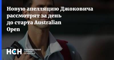 Джокович Новак - Новую апелляцию Джоковича рассмотрят за день до старта Australian Open - nsn.fm - Австралия - Мельбурн
