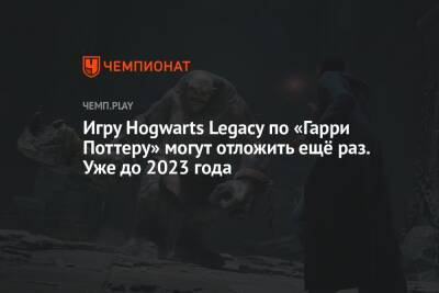 Гарри Поттер - Warner Bros - Игру Hogwarts Legacy по «Гарри Поттеру» могут отложить ещё раз. Уже до 2023 года - championat.com