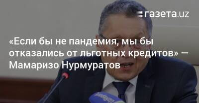 «Если бы не пандемия, мы бы отказались от льготных кредитов» — Мамаризо Нурмуратов - gazeta.uz - Узбекистан