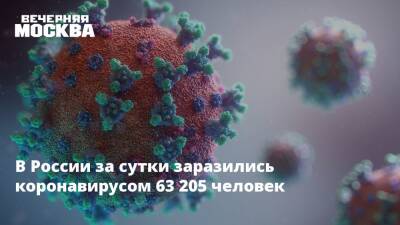 Александр Гинцбург - В России за сутки заразились коронавирусом 63 205 человек - vm.ru - Россия - Москва