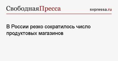 В России резко сократилось число продуктовых магазинов - svpressa.ru - Россия