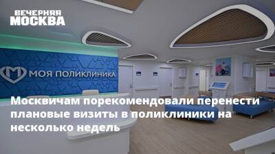 Москвичам порекомендовали перенести плановые визиты в поликлиники на несколько недель - vm.ru - Москва