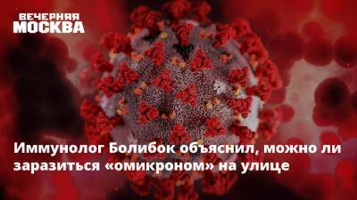 Владимир Болибок - Иммунолог Болибок объяснил, можно ли заразиться «омикроном» на улице - vm.ru - Москва