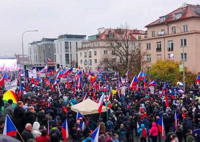 В Праге прошел очередной пророссийский митинг - vinegret.cz - Россия - Украина - Евросоюз - Прага - Чехия