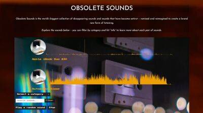 Аудиобиблиотека Obsolete Sounds предлагает послушать шум модема 56K, классическую мелодию Nokia 5120 и еще около 150 звуков техники прошлого - itc.ua - Украина