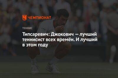 Типсаревич: Джокович — лучший теннисист всех времён. И лучший в этом году - championat.com - Сербия
