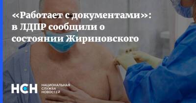 Владимир Жириновский - «Работает с документами»: в ЛДПР сообщили о состоянии Жириновского - nsn.fm - Россия