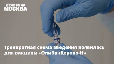 Максим Скулачев - Трехкратная схема введения появилась для вакцины «ЭпиВакКорона-Н» - vm.ru