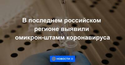В последнем российском регионе выявили омикрон-штамм коронавируса - news.mail.ru - Россия - округ Чукотка