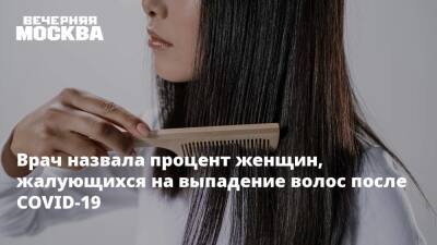 Врач назвала процент женщин, жалующихся на выпадение волос после COVID-19 - vm.ru - Россия - Covid-19
