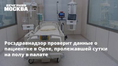 Росздравнадзор проверит данные о пациентке в Орле, пролежавшей сутки на полу в палате - vm.ru - Россия - Орел