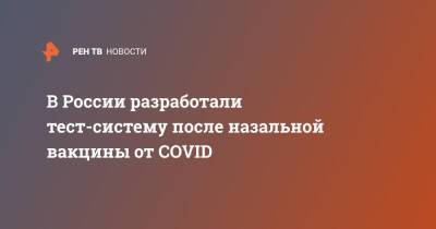 Александр Гинцбург - В России разработали тест-систему после назальной вакцины от COVID - ren.tv - Россия