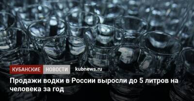 Продажи водки в России выросли до 5 литров на человека за год - kubnews.ru - Россия - республика Коми - республика Карелия - округ Чукотка