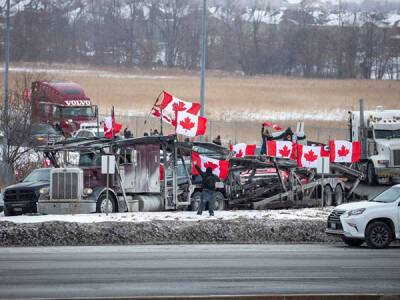 Джастин Трюдо - Протестующие против ковид-ограничений перекрыли мост между Канадой и США - nakanune.ru - Сша - Канада - Новая Зеландия - Оттава