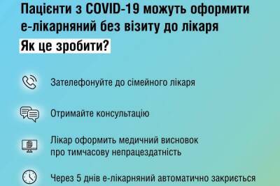 Українці з симптомами COVID-19 або грипу зможуть дистанційно відкрити лікарняний — строком до 5 днів - itc.ua - Украина