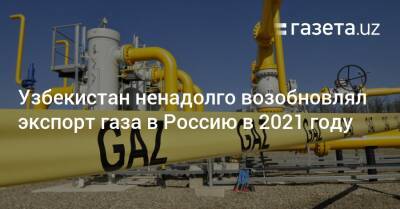 Абдулла Арипов - Узбекистан ненадолго возобновлял экспорт газа в Россию в 2021 году - gazeta.uz - Россия - Китай - Узбекистан