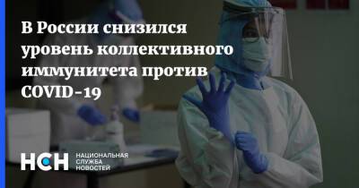 В России снизился уровень коллективного иммунитета против COVID-19 - nsn.fm - Россия