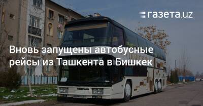Вновь запущены автобусные рейсы из Ташкента в Бишкек - gazeta.uz - Узбекистан - Бишкек - Ташкент
