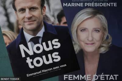 Эммануэль Макрон - Марин Ле-Пен - Президентские выборы во Франции: может ли Марин Ле Пен выиграть у Эммануэля Макрона? - obzor.lt - Франция - Евросоюз